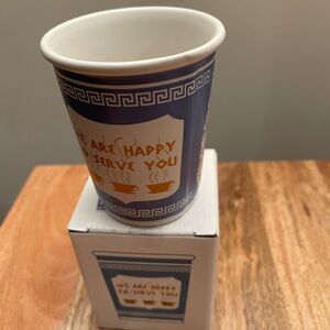 NWT Ceramic Greek Coffee Cup
